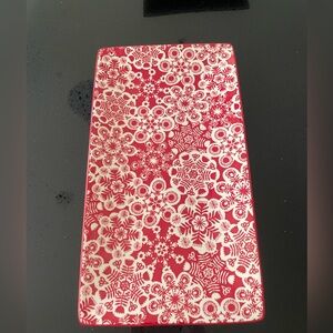 Hallmark Red and White Holiday Decorative Tray